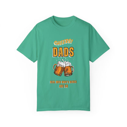 Cheers Dad Real Men Whose Genes Are Us Tee Island Green T-Shirt