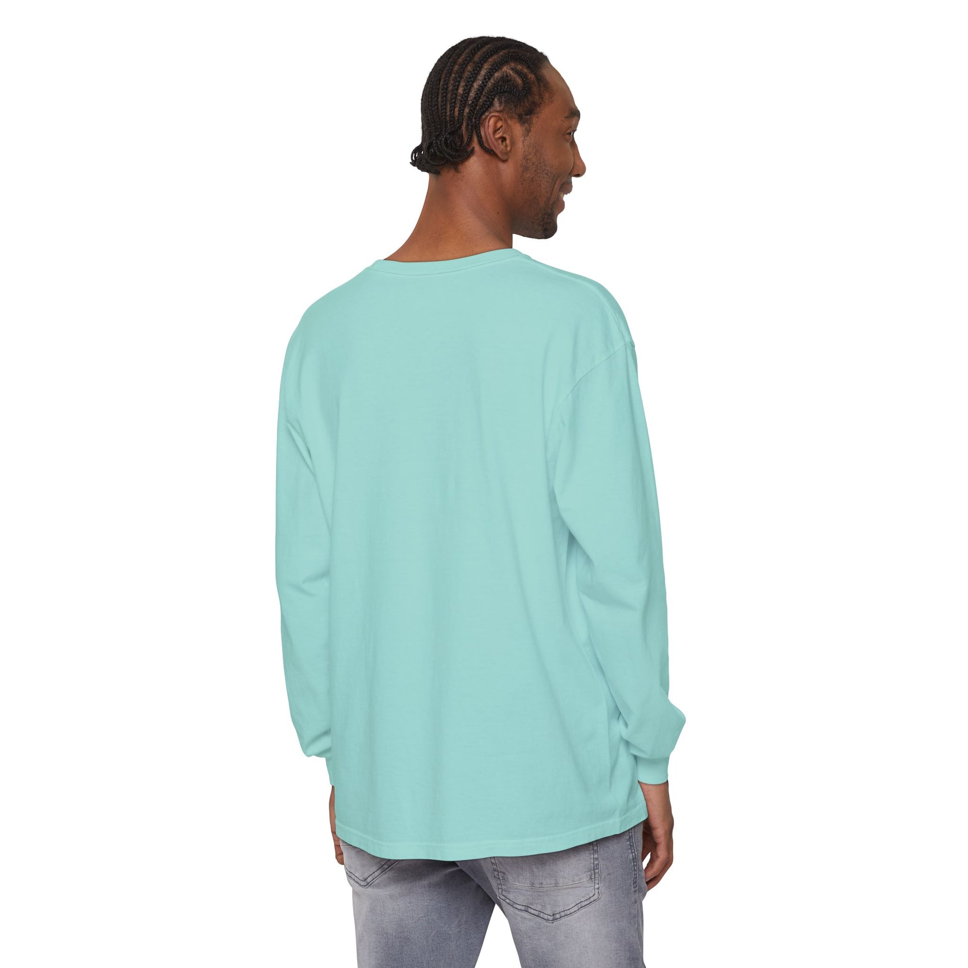 Outdoors Dad - Bear Edition Long Sleeve Tee Chalky Mint Long-sleeve