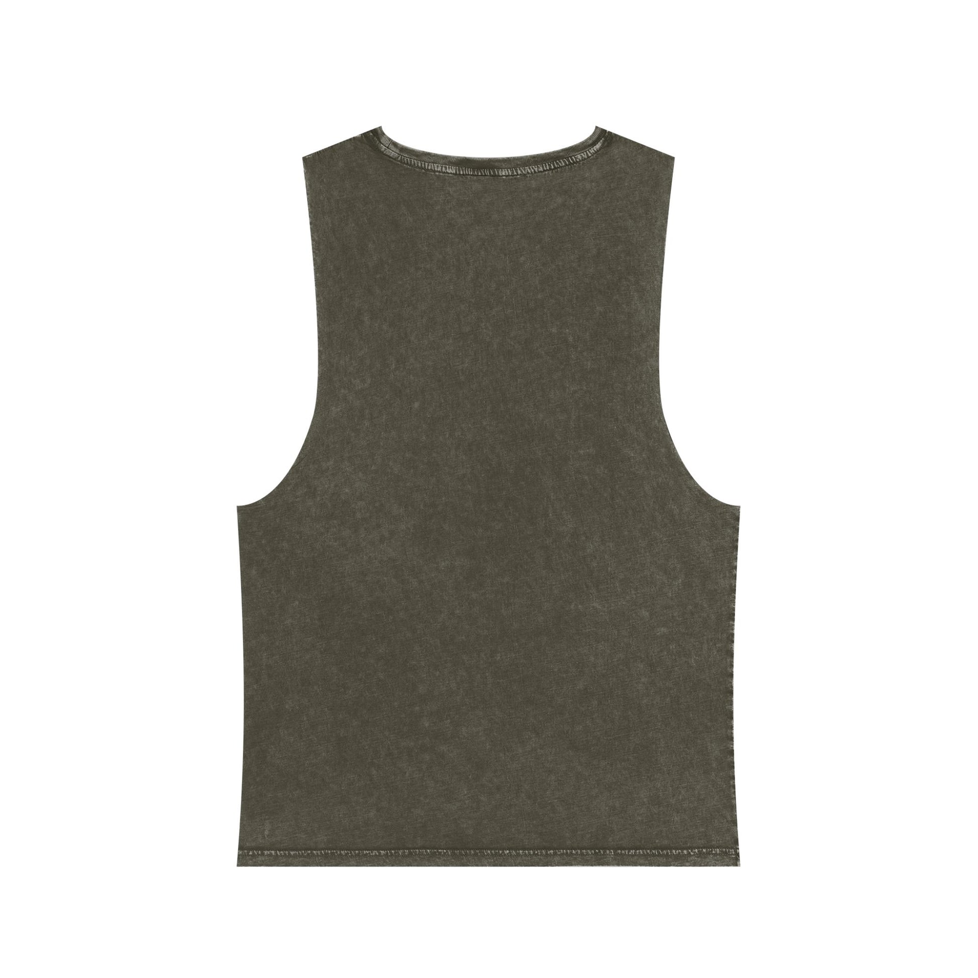 Namaste Here Dad Stonewash Tank Top Moss Stone Tank Top