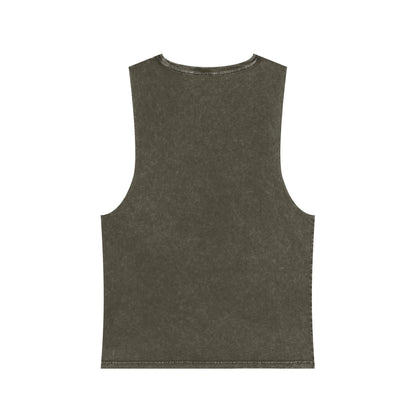 Namaste Here Dad Stonewash Tank Top Moss Stone Tank Top