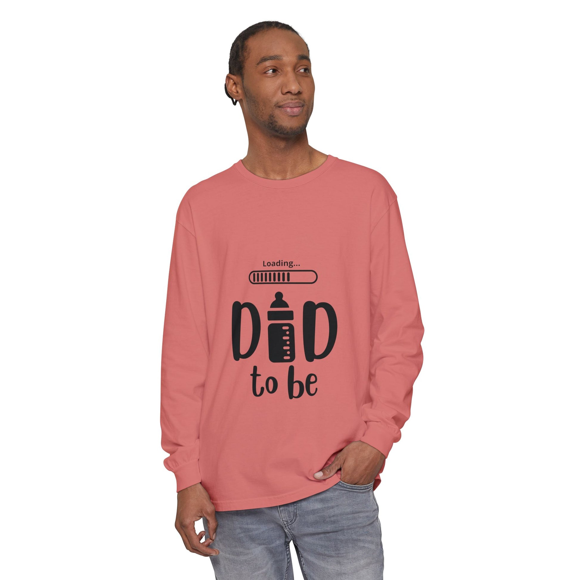 Dad Loading Long Sleeve Tee Lagoon Blue Long-sleeve