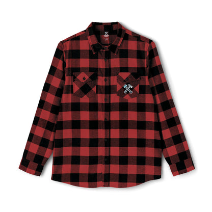 Hammer & Rattle Flannel Shirt Red Black Long-sleeve