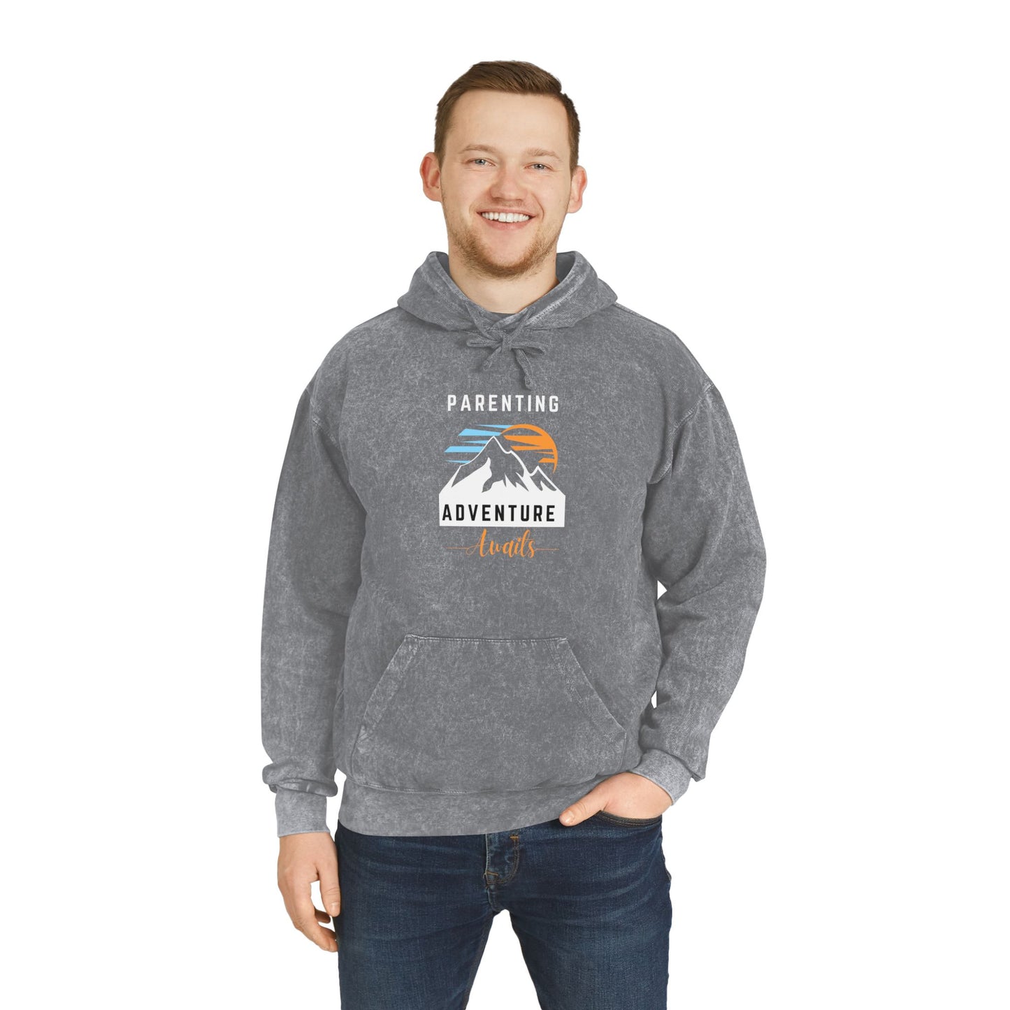 Parenting Awaits Mineral Wash Hoodie Mineral Navy Hoodie