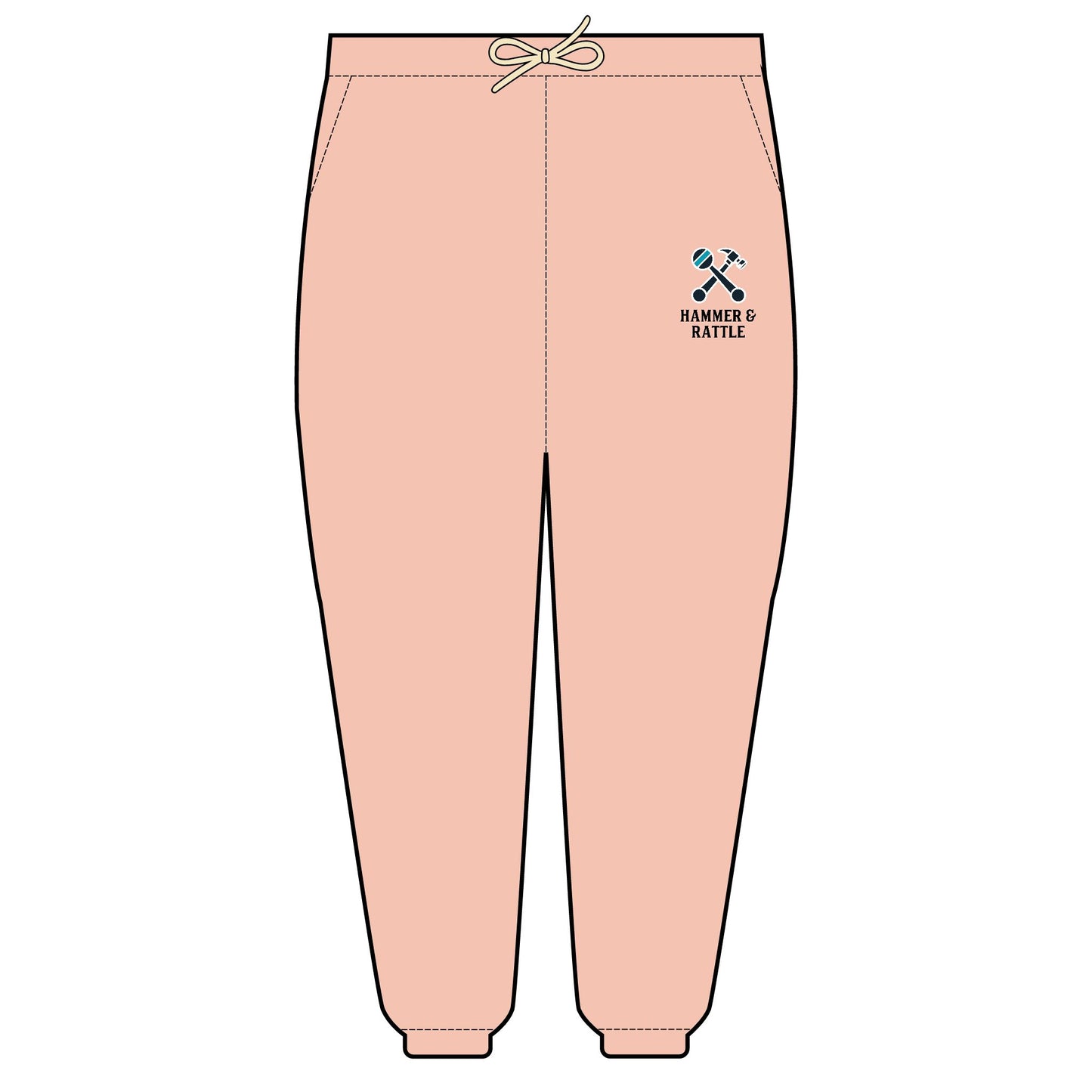 Hammer & Rattle Light Fleece Joggers Peachy Trousers