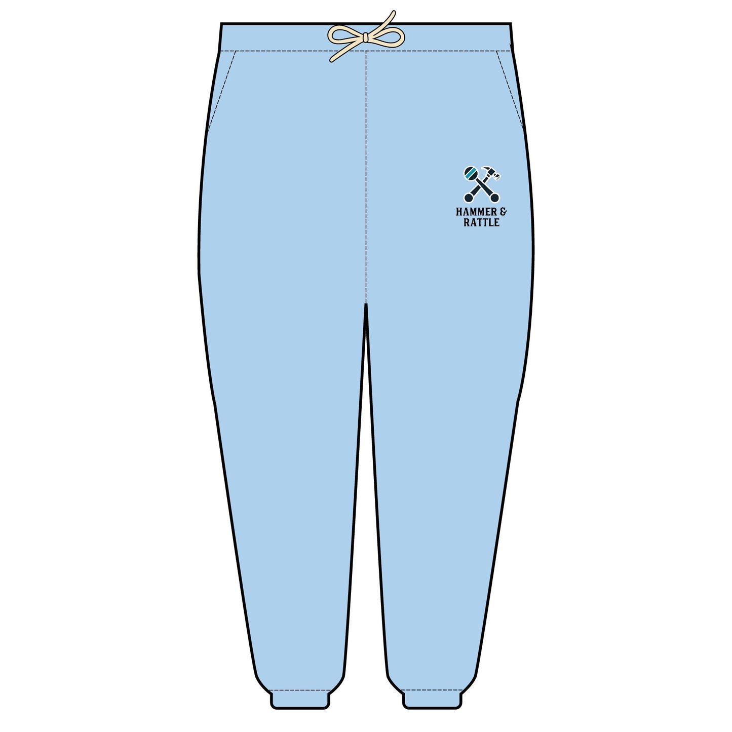 Hammer & Rattle Light Fleece Joggers Hydrangea Trousers