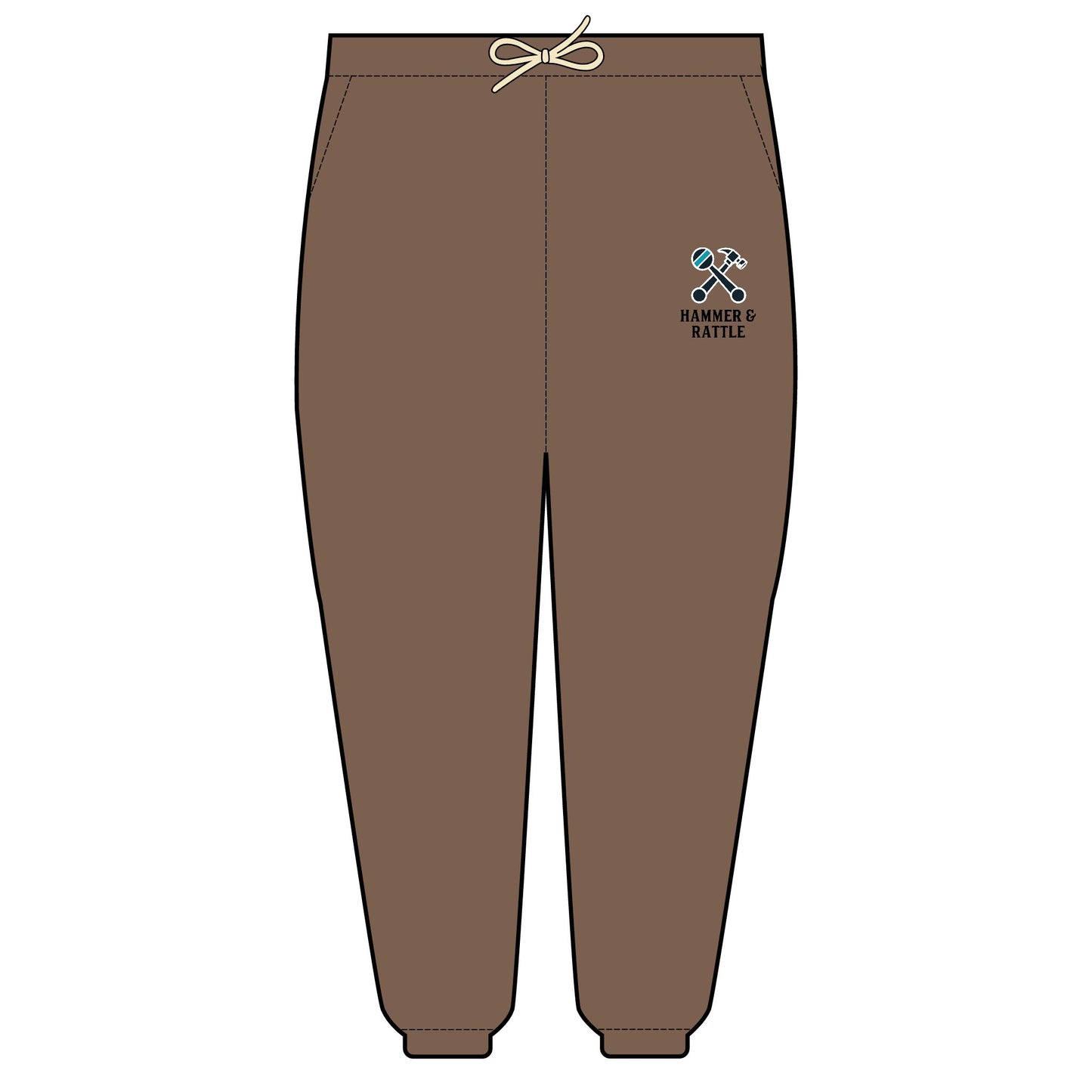 Hammer & Rattle Light Fleece Joggers Espresso Trousers