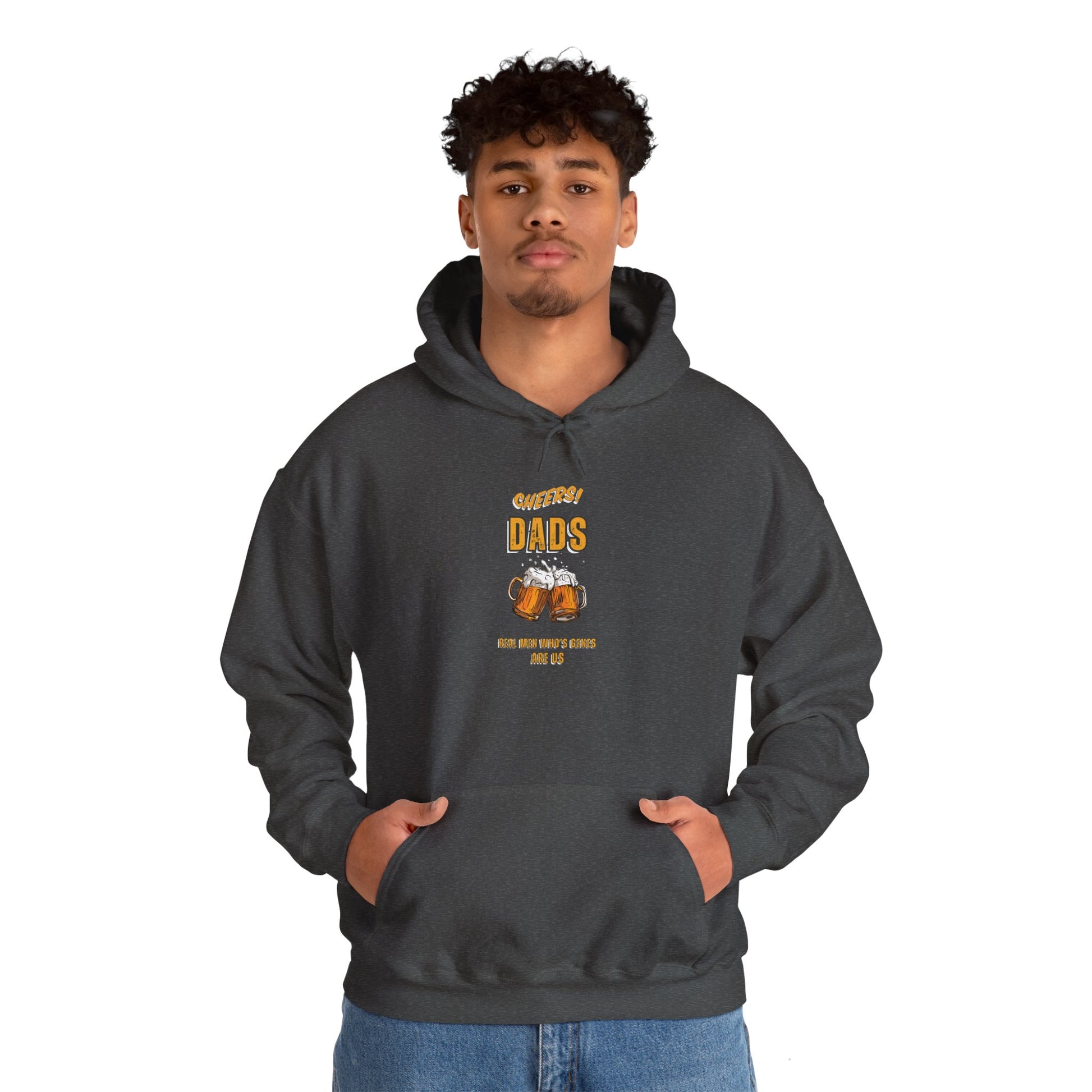 Cheers Dads Real Men Whose Genes Are Us Hoodie Black Hoodie