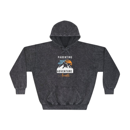 Parenting Awaits Mineral Wash Hoodie Mineral Black Hoodie