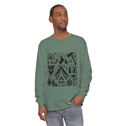 High Contrast Camping Long Sleeve Tee Long-sleeve