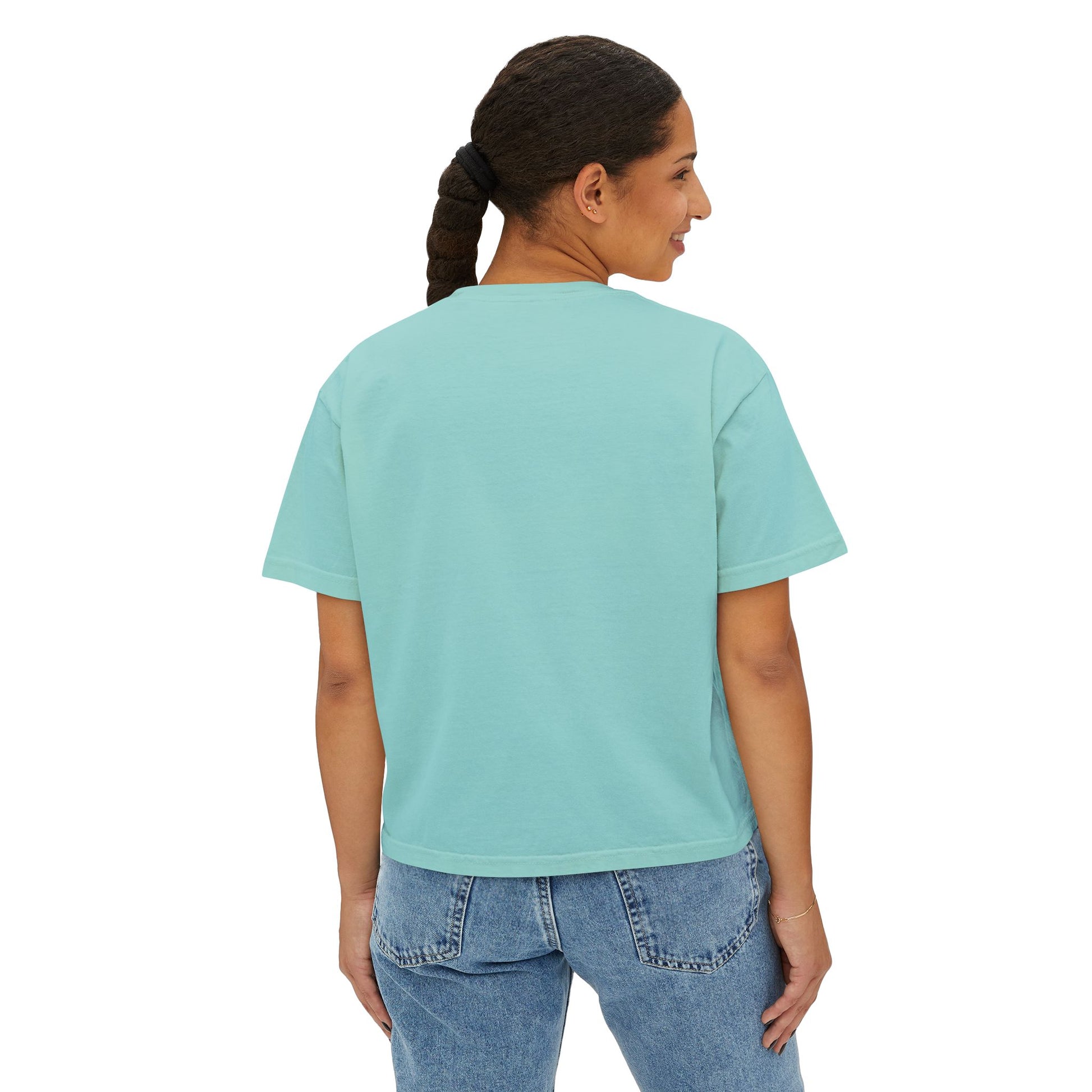 The Mama Cropped Tee Chalky Mint T-Shirt