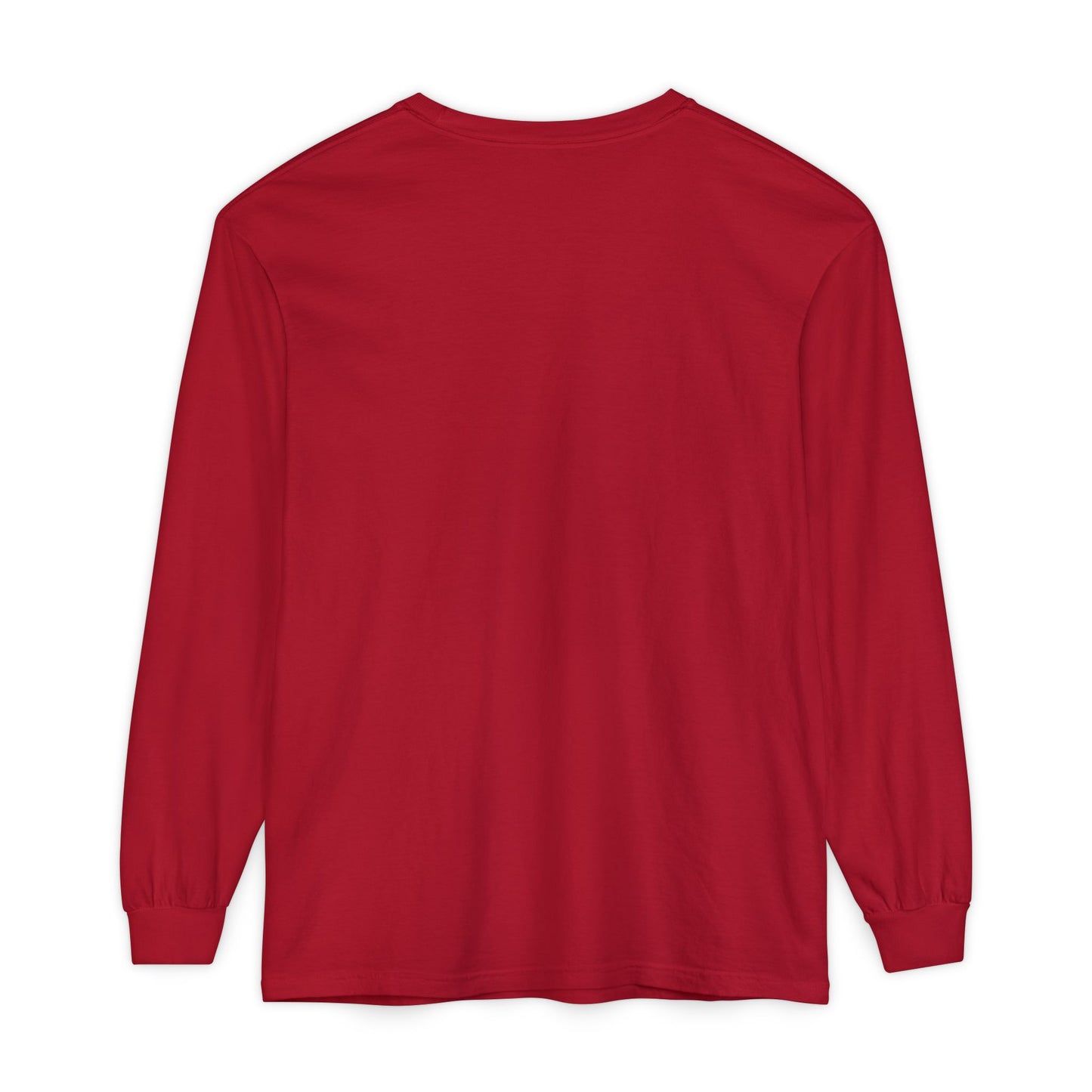 Classic Dad Garment-dyed Long Sleeve T-Shirt Red Long-sleeve