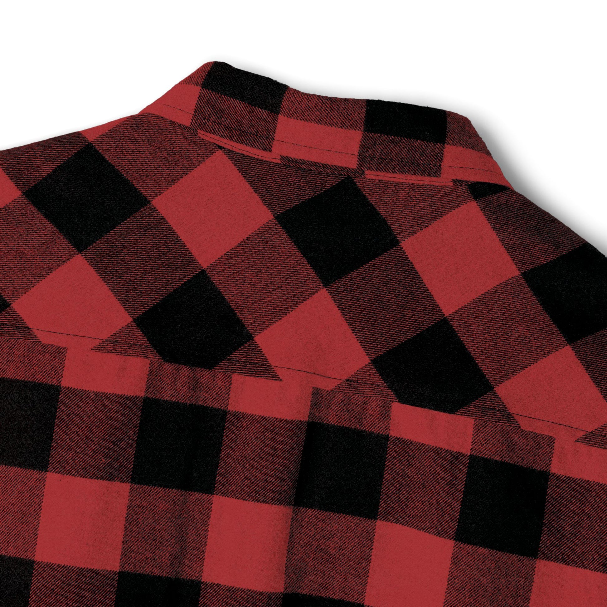 The Dada Flannel Shirt Red Black Long-sleeve