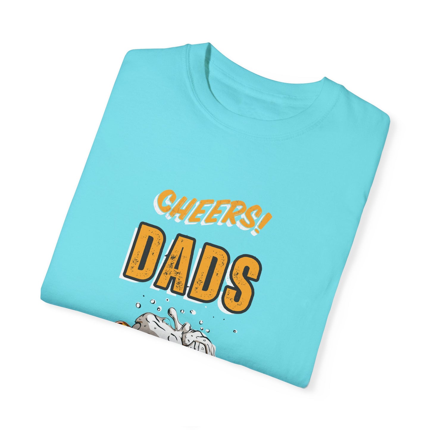 Cheers Dad Real Men Whose Genes Are Us Tee Lagoon Blue T-Shirt