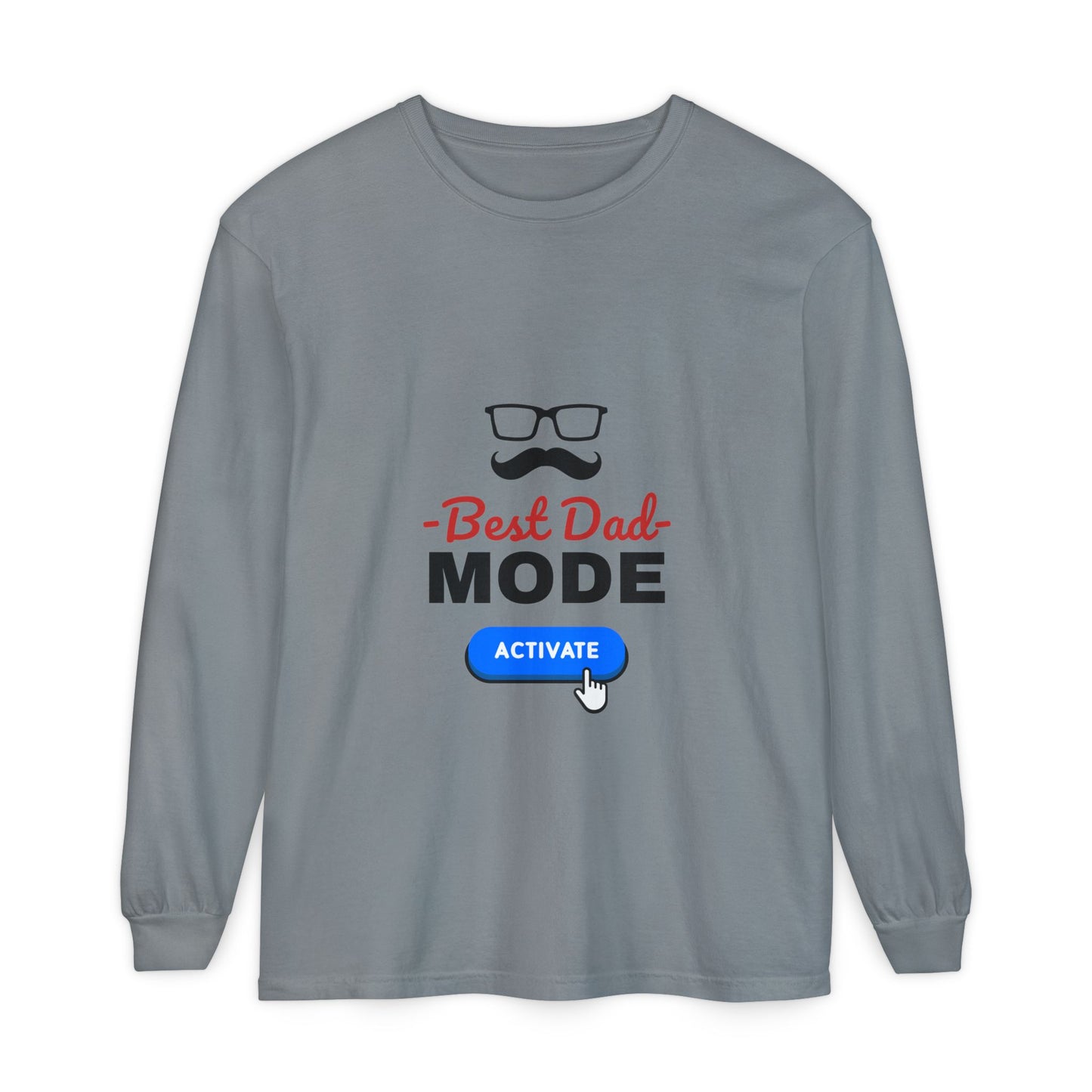 Best Dad Mode Activate Long Sleeve Tee Granite Long-sleeve