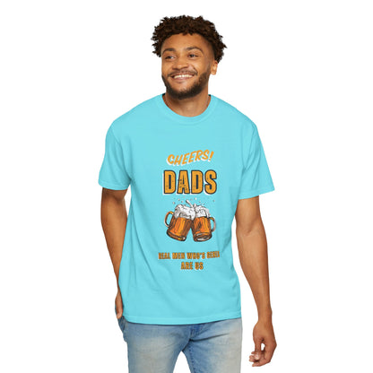 Cheers Dad Real Men Whose Genes Are Us Tee Lagoon Blue T-Shirt