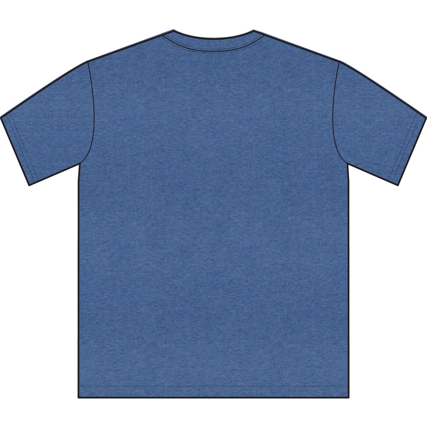 Hammer & Rattle Iconic Sueded Tee Heather Cool Blue T-Shirt