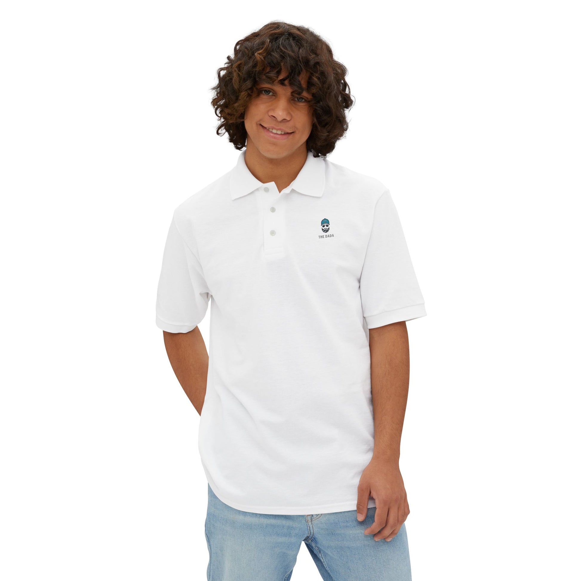 The Dada Pique Polo White T-Shirt