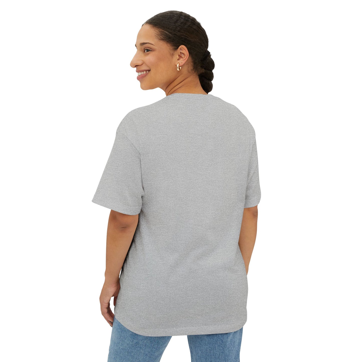 Maternity Bun In the Oven Boxy Tee Athletic Heather T-Shirt