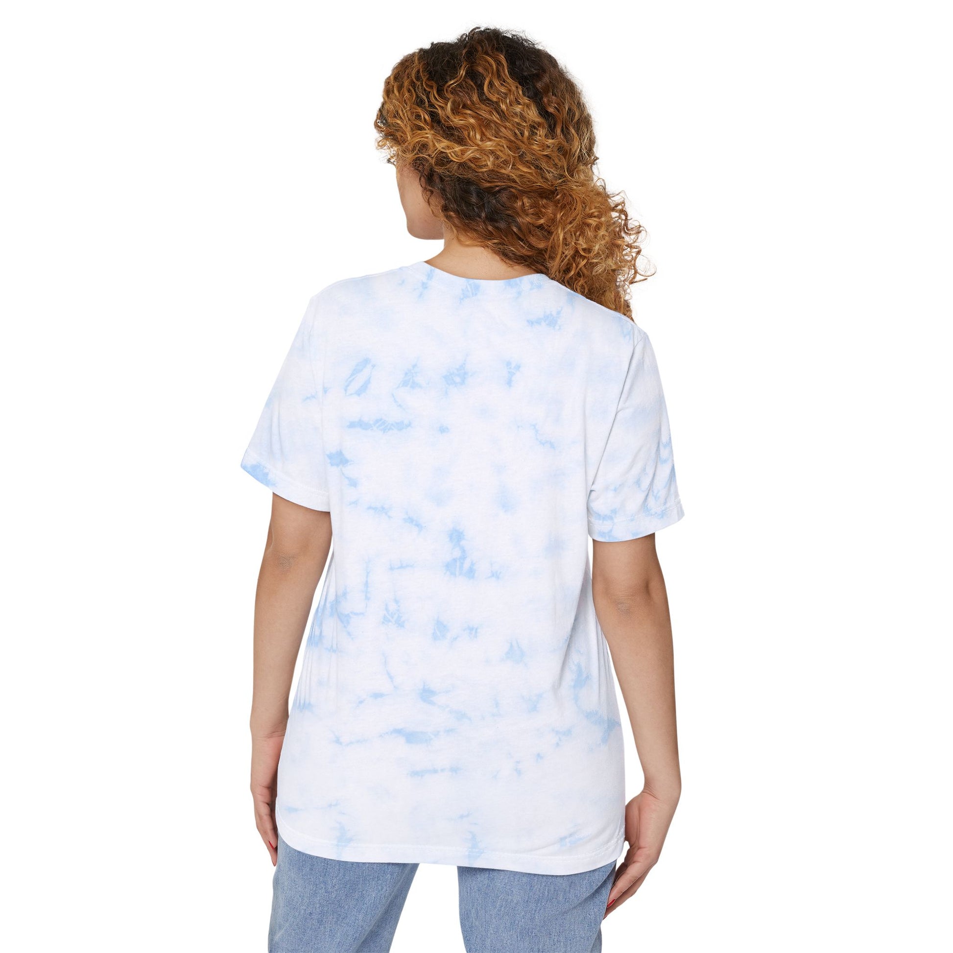 The Mama Tie-Dyed Tee White Sky Blue T-Shirt