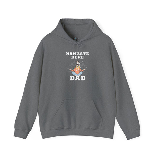 Namaste Here Dad Hoodie Graphite Heather Hoodie