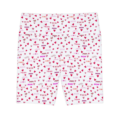 Heart Mom Workout Shorts XL All Over Prints