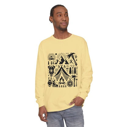 High Contrast Camping Long Sleeve Tee Long-sleeve