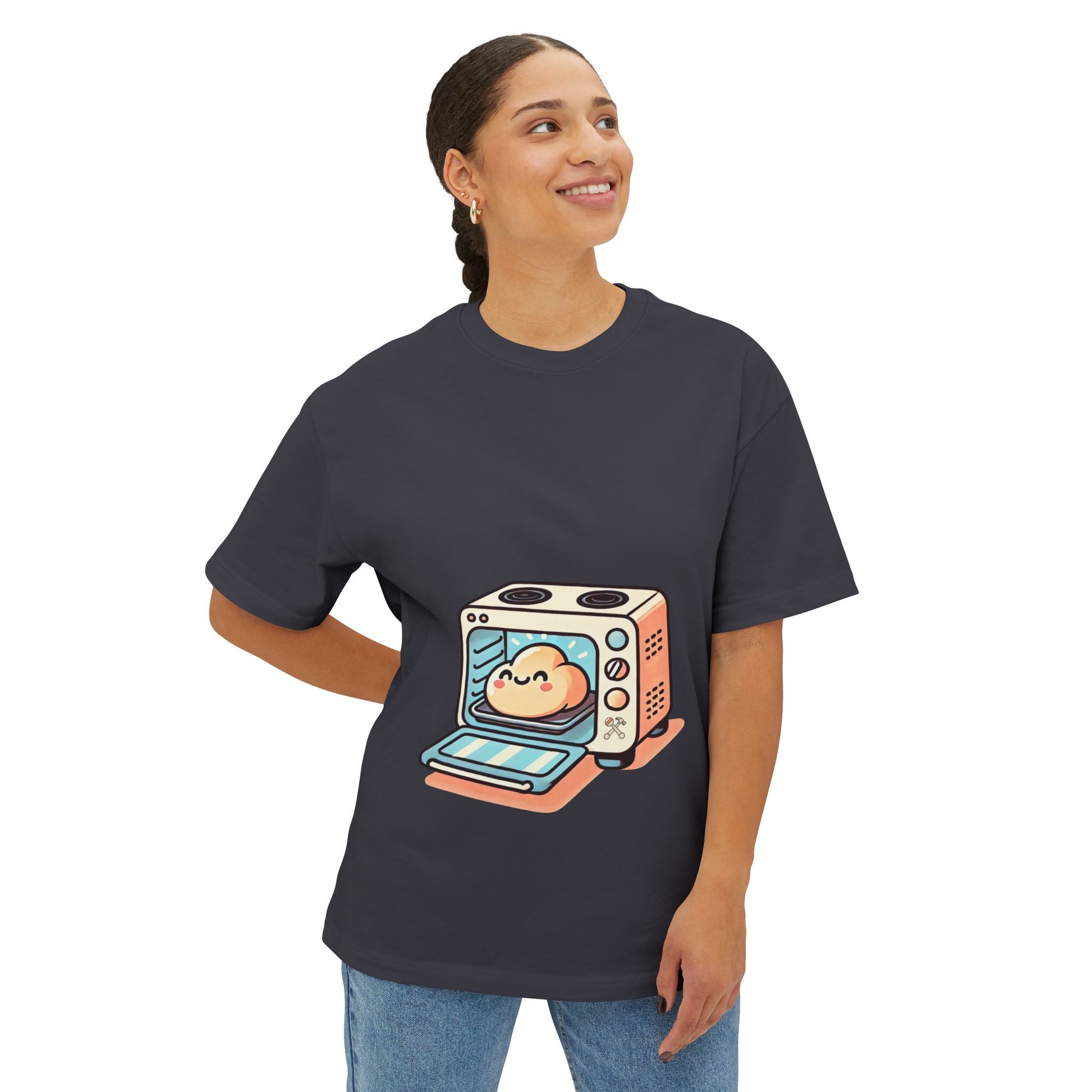 Maternity Bun In the Oven Boxy Tee Natural T-Shirt