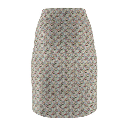 Mama in Bloom Pencil Skirt All Over Prints