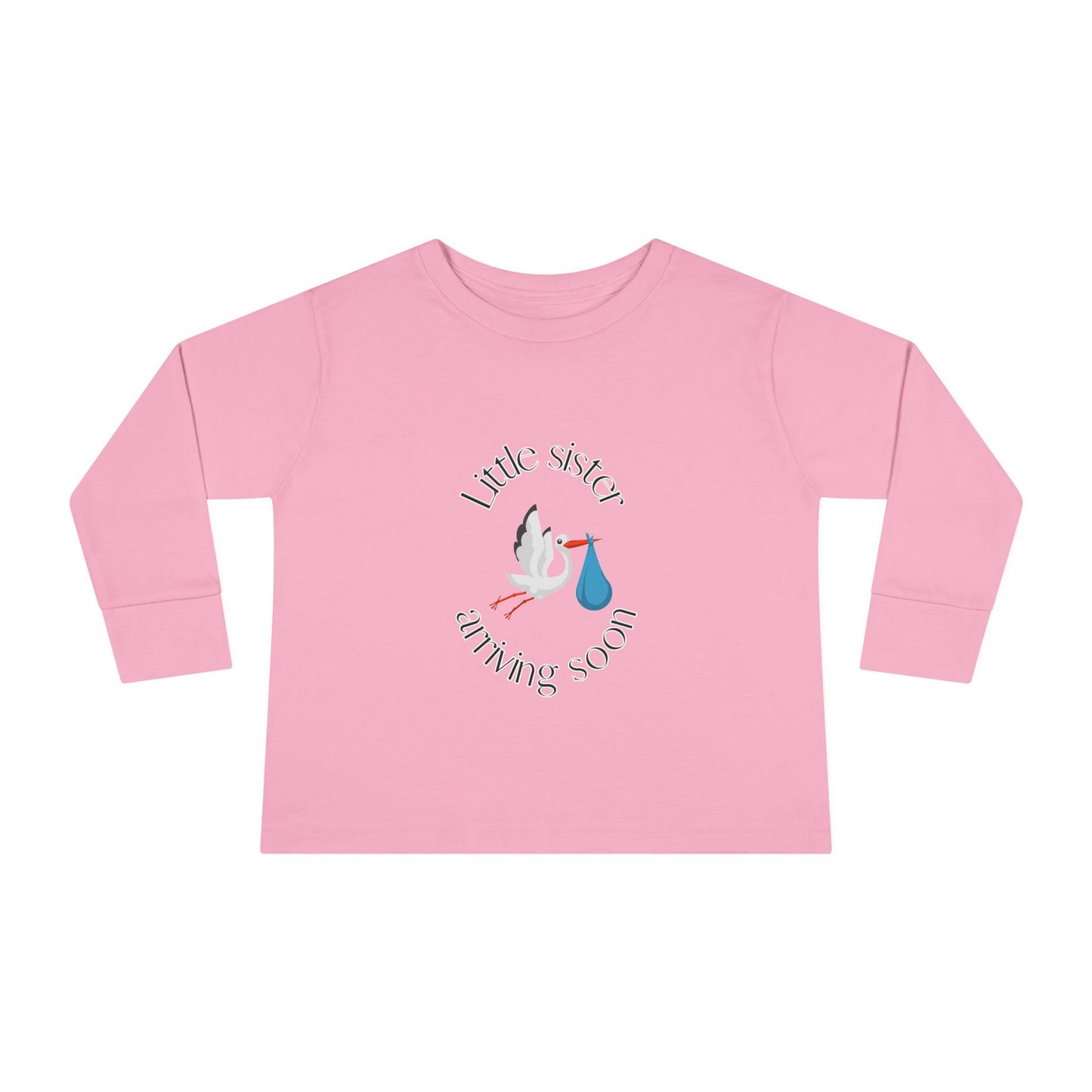 Baby Sister Coming Soon Toddler Long Sleeve Tee