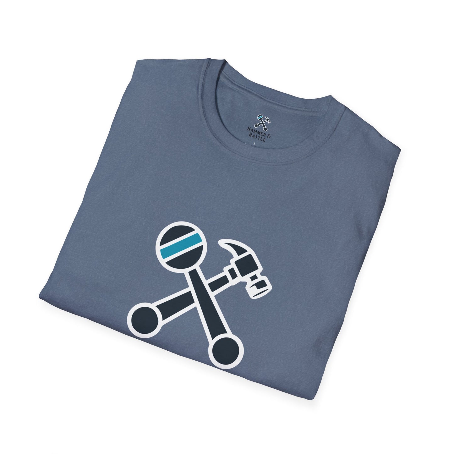 Hammer & Rattle Softstyle Tee Heather Indigo T-Shirt