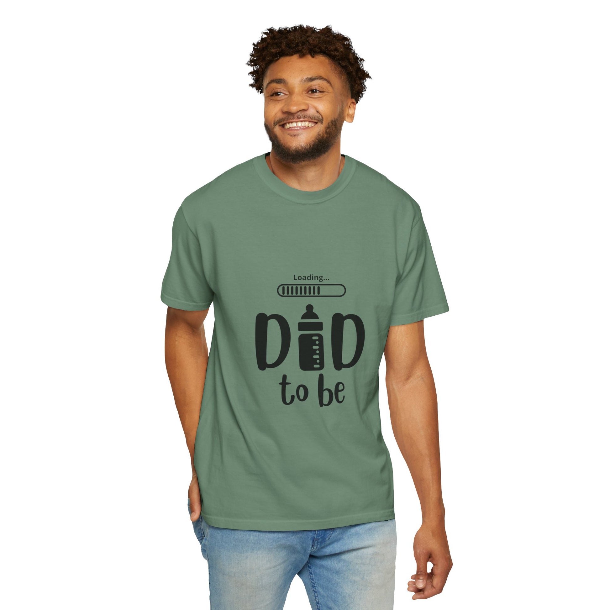 Dad Loading Tee Light Green T-Shirt