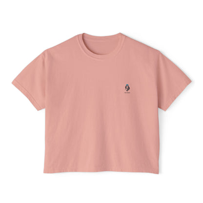 The Mama Cropped Tee Peachy T-Shirt