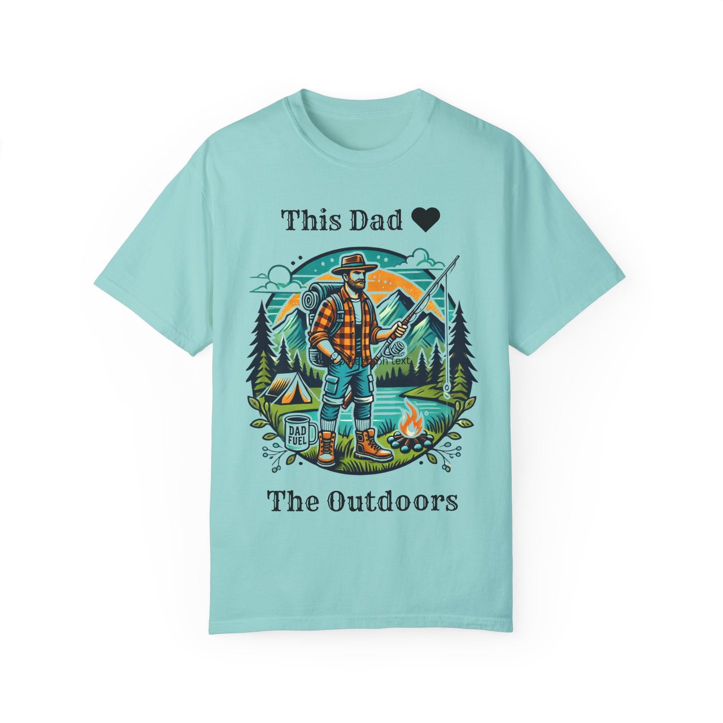 The Outdoors Dad Tee Chalky Mint T-Shirt