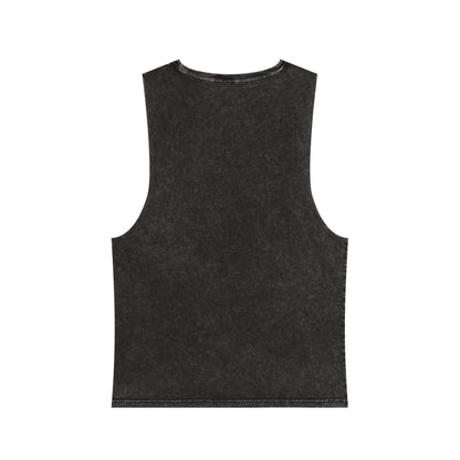 Namaste Here Dad Stonewash Tank Top Black Stone Tank Top