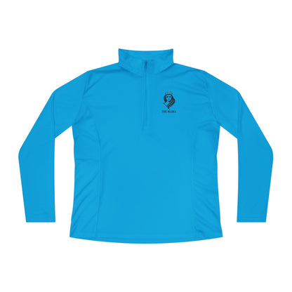 The Mama Quarter-Zip Pullover Atomic Blue Long-sleeve