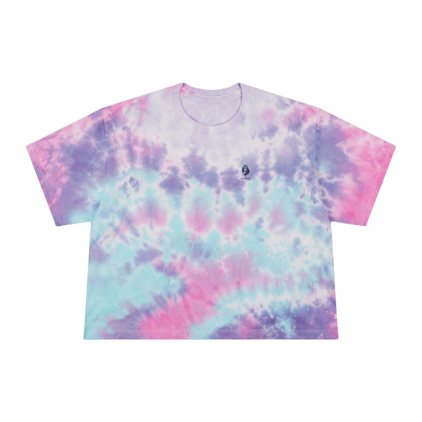 The Mama Tie-Dye Crop Tee Cotton Candy T-Shirt