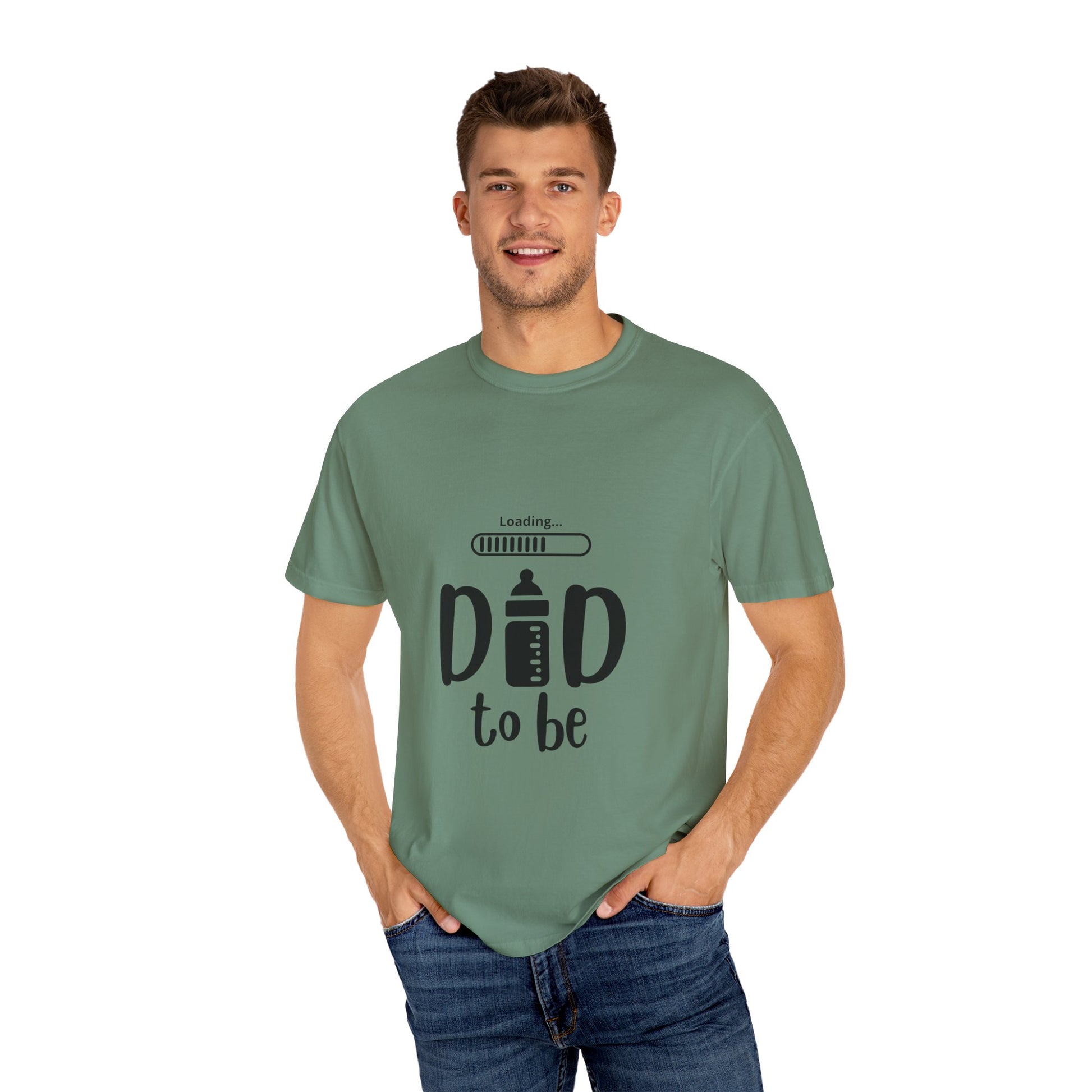 Dad Loading Tee Light Green T-Shirt