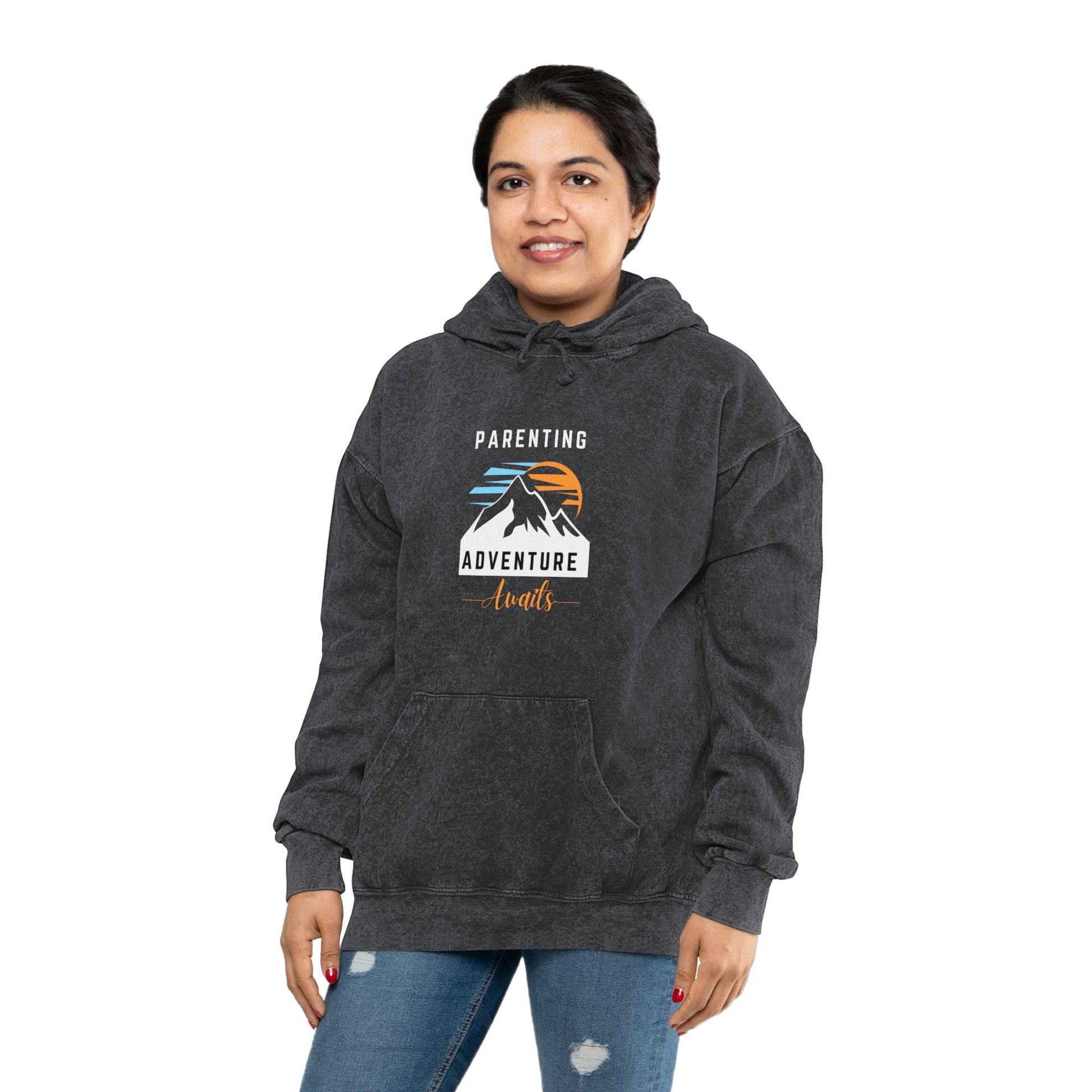 Adventure of Parenting Mineral Wash Hoodie Mineral Grey Hoodie