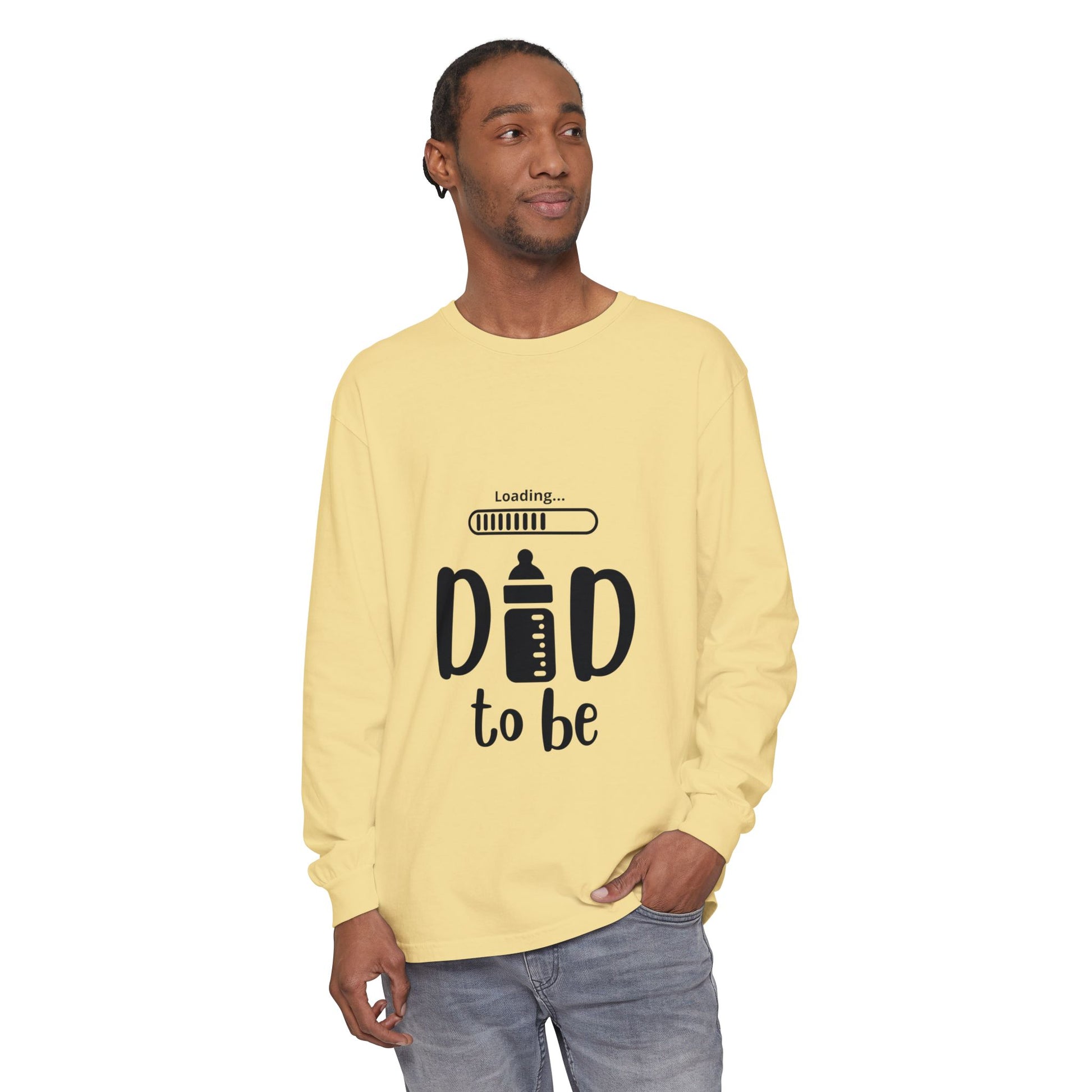 Dad Loading Long Sleeve Tee Flo Blue Long-sleeve