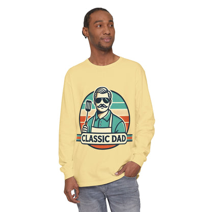 Classic Dad Garment-dyed Long Sleeve T-Shirt Butter Long-sleeve