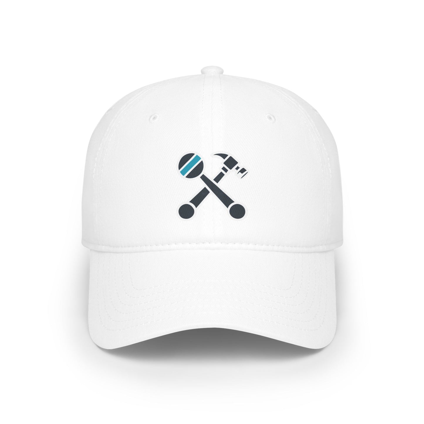 Hammer & Rattle Iconic Baseball Cap White Hats