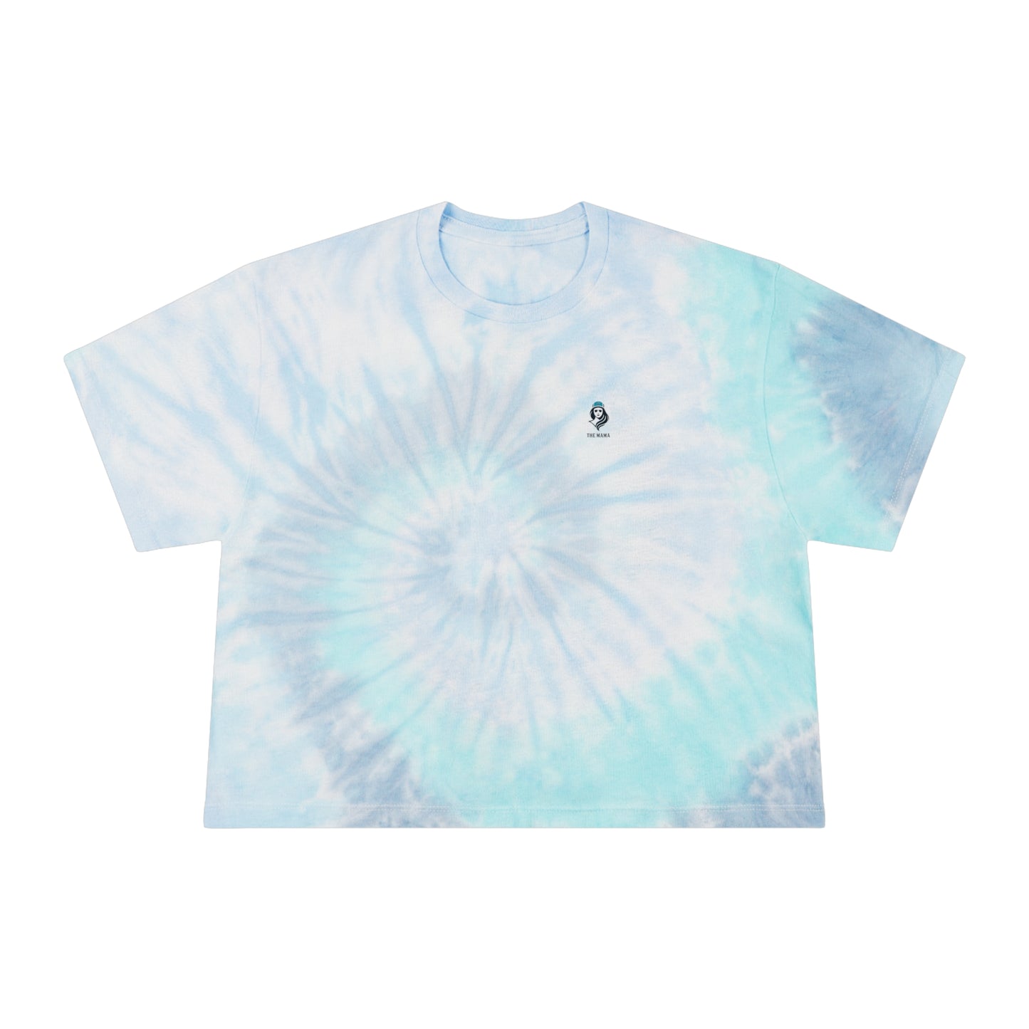 The Mama Tie-Dye Crop Tee Lagoon T-Shirt