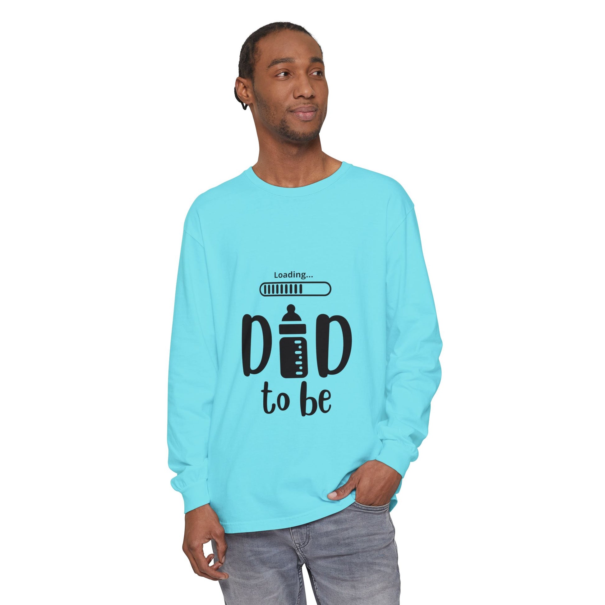 Dad Loading Long Sleeve Tee Bright Salmon Long-sleeve