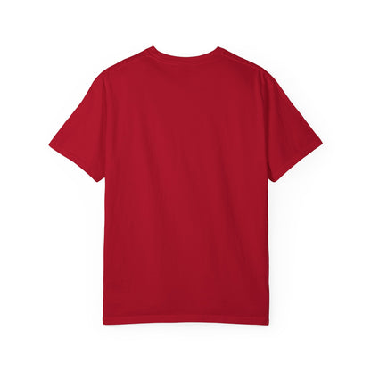 High Contrast Camping Scene T-shirt Red T-Shirt