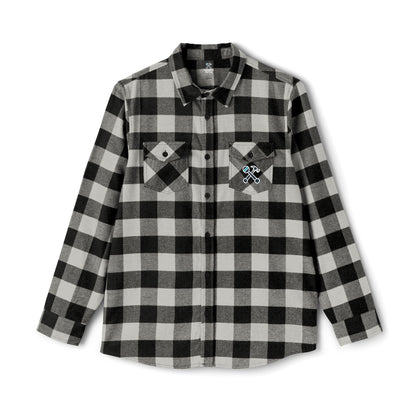 Hammer & Rattle Flannel Shirt Grey Heather Black Long-sleeve