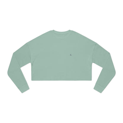 Hammer & Rattle Cropped Sweatshirt Dusty Blue Sweatshirt