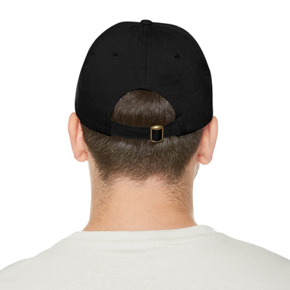 Hammer & Rattle Leather Patch Dad Hat Black Black patch Hats