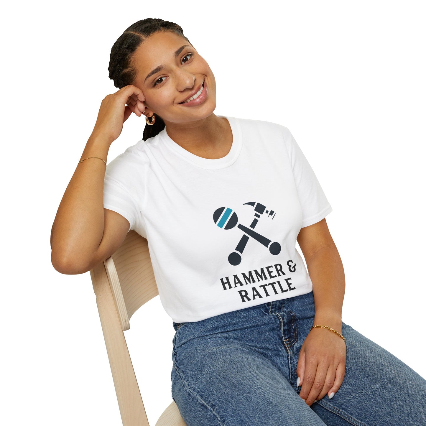 Hammer & Rattle Softstyle Tee White T-Shirt