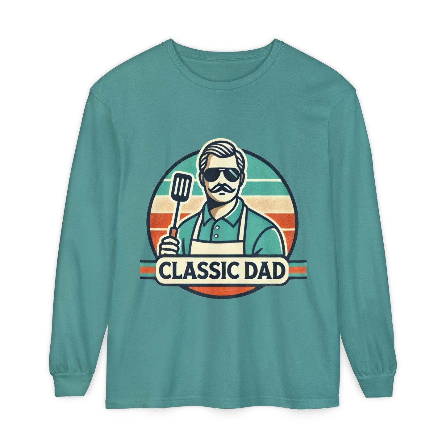 Classic Dad Garment-dyed Long Sleeve T-Shirt Seafoam Long-sleeve