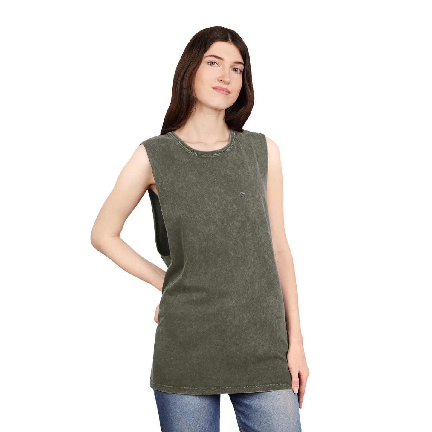 Hammer & Rattle Stonewash Tank Moss Stone Tank Top